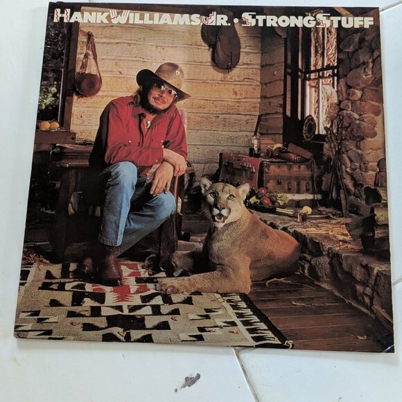 Lot of 3 Hank Williams Jr Records & CD Man of Steel Strong Stuff Vinyl Greatest - Picture 5 of 13